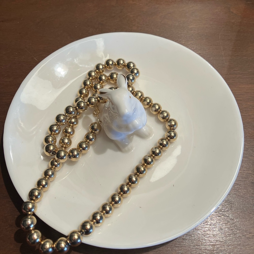 Graces Teaware with bunny with gold tail